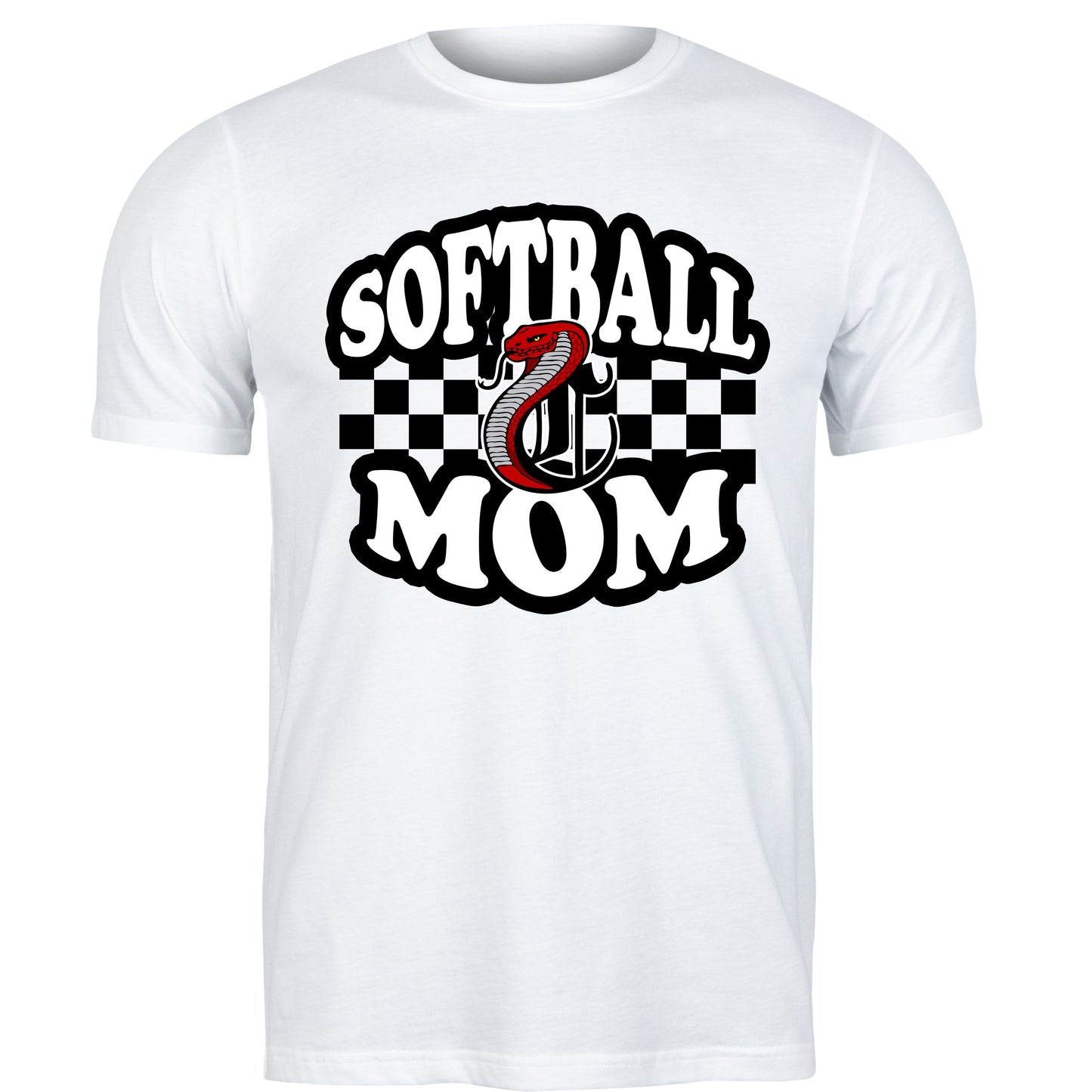 Checkerboard Softball Mom