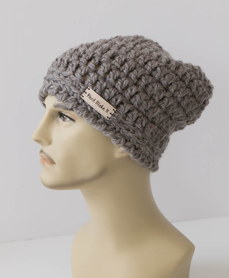 Handmade Crochet Beanie – Cozy Alpaca Blend Winter Hat - The Tori Beanie - Pom Pom Hat - 1042-B9