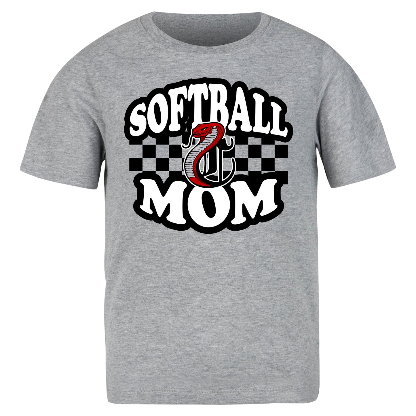 Checkerboard Softball Mom