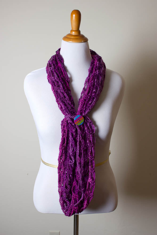 Artfully Simple Infinity Scarf - Handmade Crochet Infinity Scarf – Stylish & Comfortable for All Seasons - 2010-B13