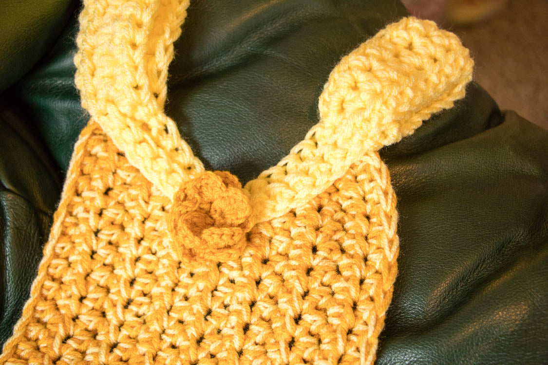 Hand Crochet Princess Blanket - Yellow Princess Dress Blanket - Crochet Afghan - Crochet Throw - Princess Dress - 3028-B16