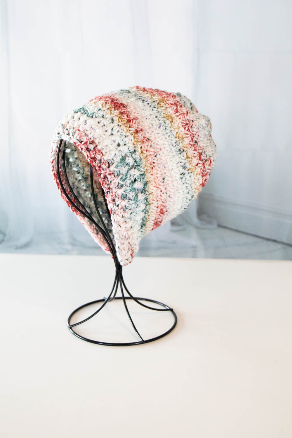 Crochet Beanie - Cobblestonia Print Beanie - Winter Hat - 1081-B10