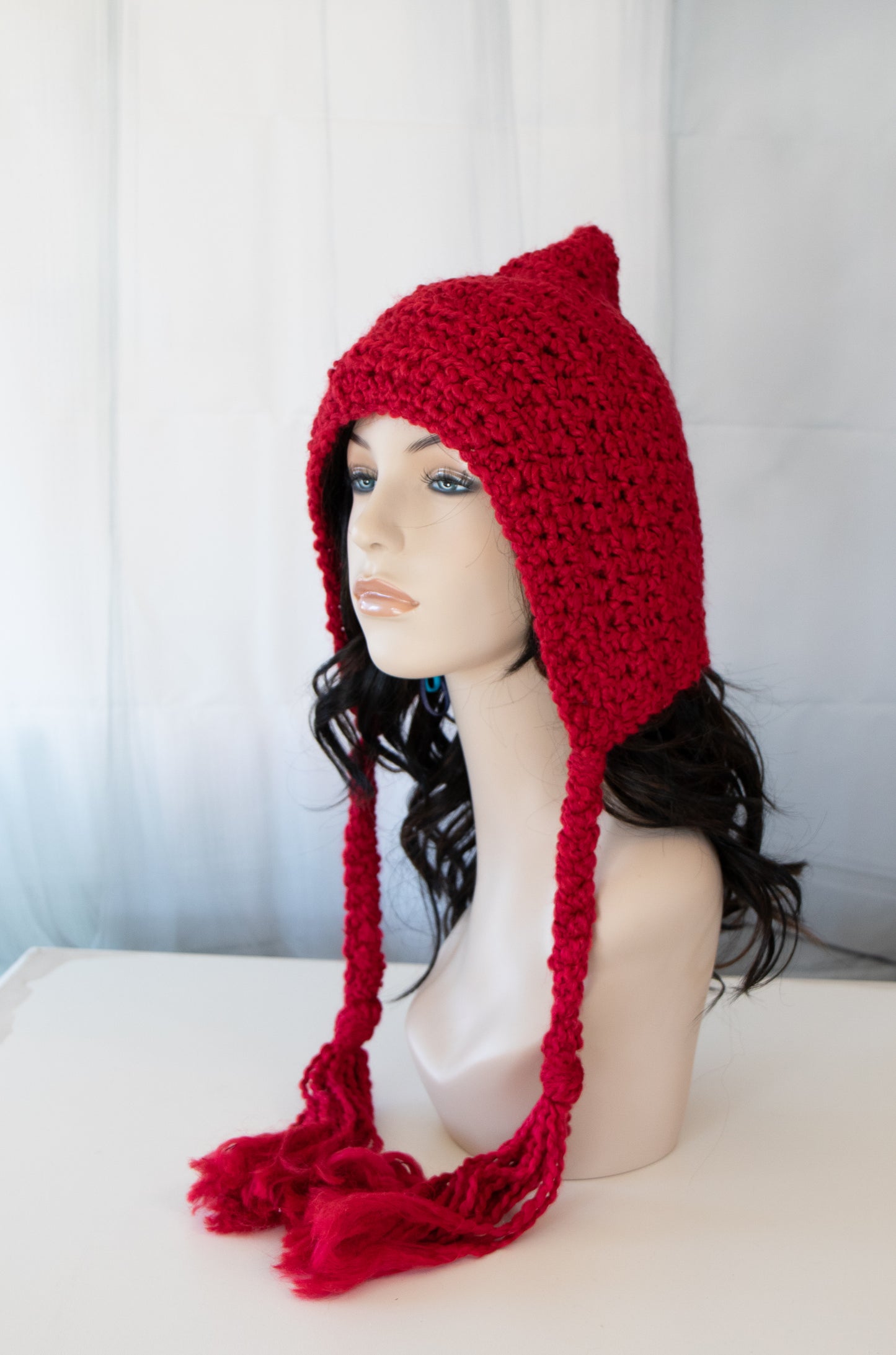 Crochet Beanie - Pixie Hat - Elf Hat - Adult Pixie Hat - Gnome Hat - 1007-B7