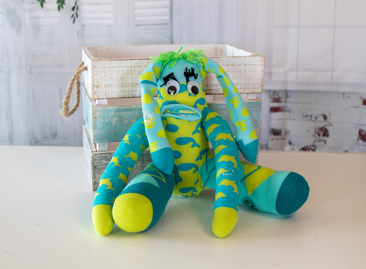 Handmade Rag Doll Sock Creature – Unique Plush Toy Gift - B12