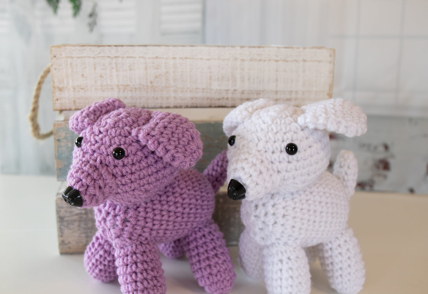 Handmade Crochet Puppy Plush Toy – Adorable Stuffed Animal Gift - B12