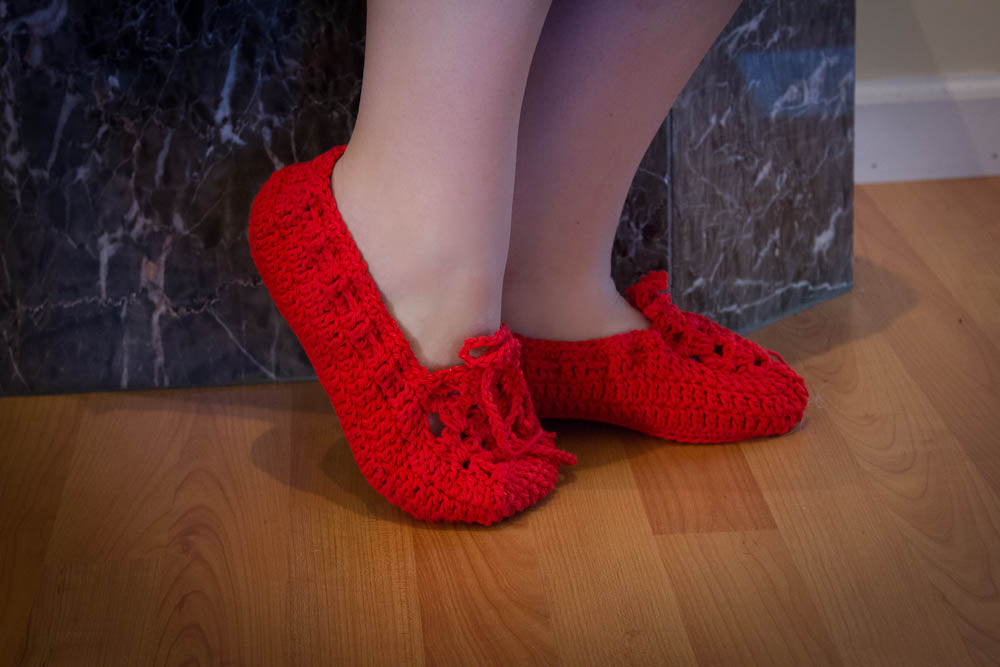 Crochet Cotton Slippers – Soft, Comfortable, and Available in 3 Sizes - P8016 B19