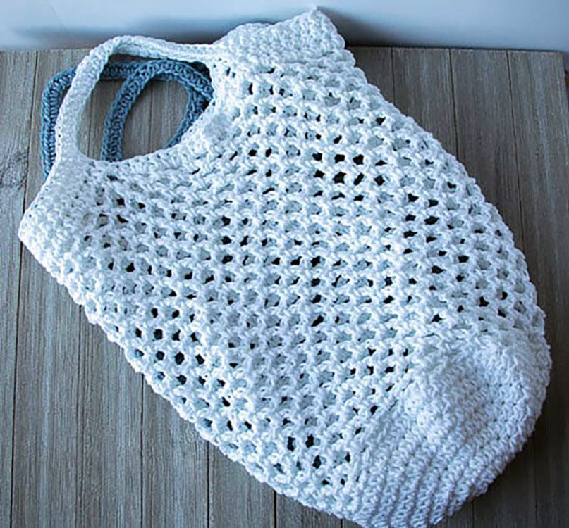 Crochet Market Bag PATTERN - Produce Bag - Farmer's Market Bag - Cotton Shopping Bag - Mesh Shopping Bag - Cotton String Bag - PAT5018