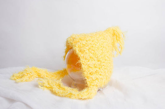 Hand Crochet Pixie Hat - Newborn Photo Prop - Baby Pixie Hat - Newborn Bonnet - Super Soft Hat - Baby Bonnet - Baby Gnome Hat - B23